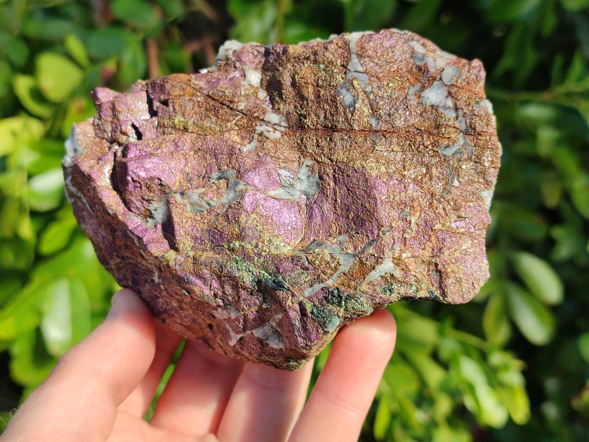 Natural Metallic Purpurite Cobbed Specimens x 4 From Erongo, Namibia - Toprock Gemstones and Minerals 