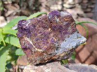 Natural Metallic Purpurite Cobbed Specimens x 4 From Erongo, Namibia