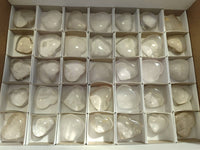 Polished Clear Quartz Hearts x 35 From Madagascar