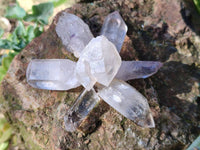 Natural Smokey Amethyst Quartz Crystals x 70 From Brandberg, Namibia