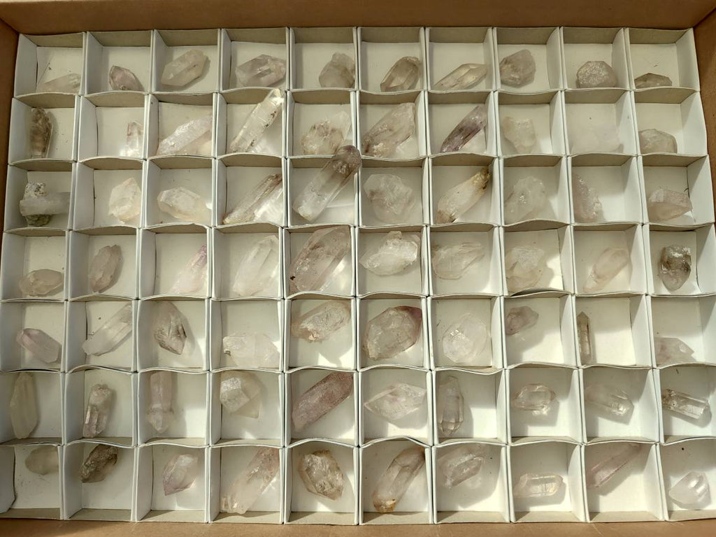 Natural Smokey Amethyst Quartz Crystals x 70 From Brandberg, Namibia - Toprock Gemstones and Minerals 