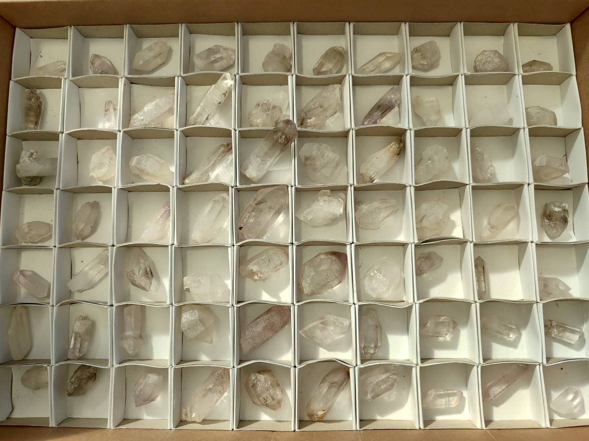 Natural Smokey Amethyst Quartz Crystals x 70 From Brandberg, Namibia - Toprock Gemstones and Minerals 