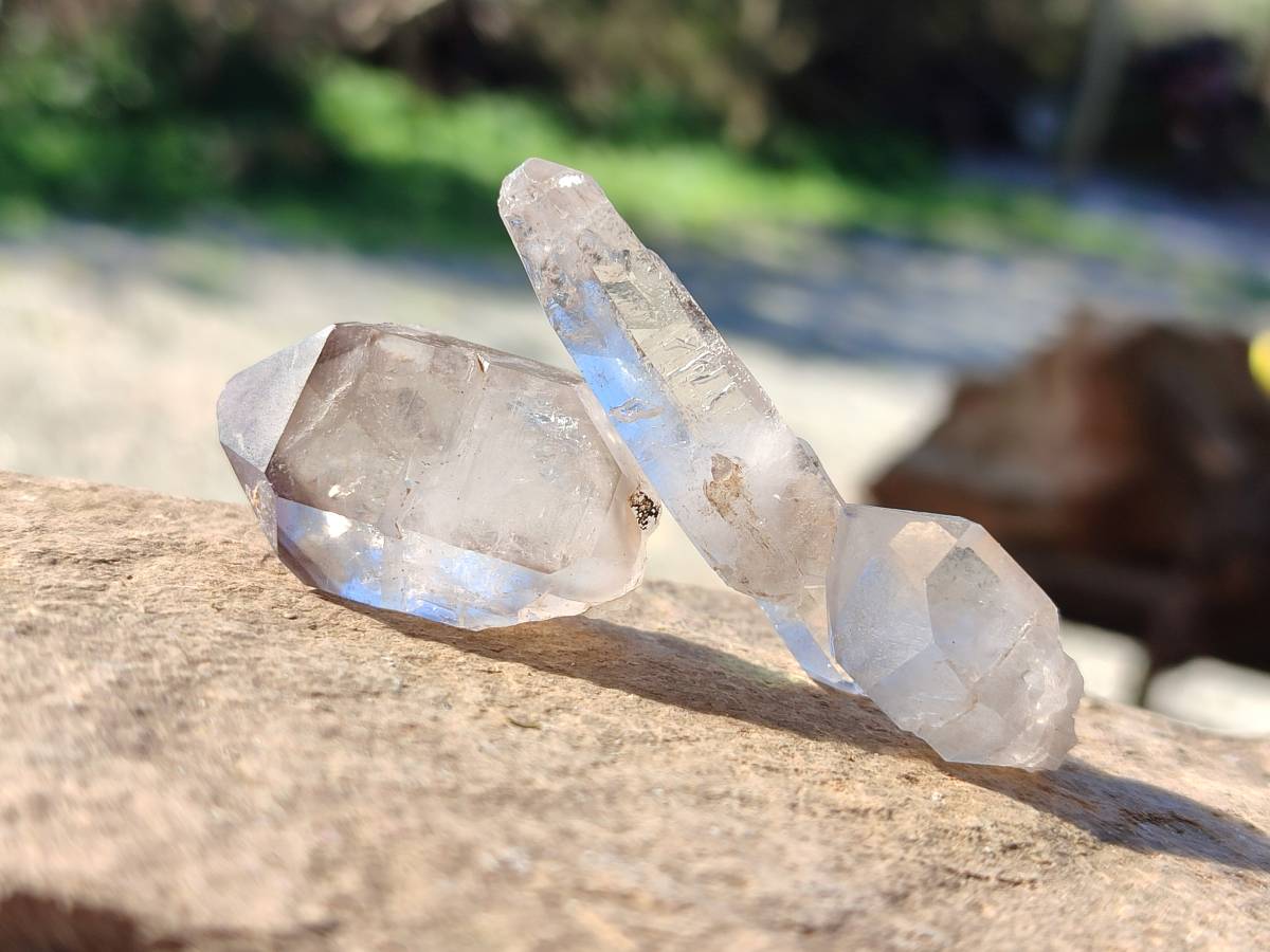 Natural Smokey Amethyst Quartz Crystals x 70 From Brandberg, Namibia - Toprock Gemstones and Minerals 