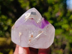 Polished Window Amethyst Crystals x 12 From Madagascar - Toprock Gemstones and Minerals 