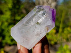 Polished Window Amethyst Crystals x 12 From Madagascar - Toprock Gemstones and Minerals 