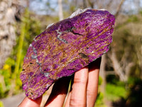 Natural Metallic Purpurite Cobbed Specimens x 3 From Erongo, Namibia