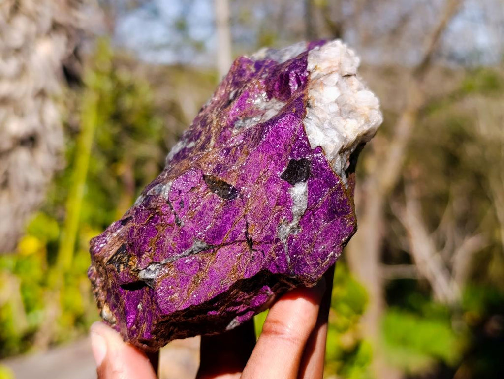 Natural Metallic Purpurite Cobbed Specimens x 3 From Erongo, Namibia - Toprock Gemstones and Minerals 