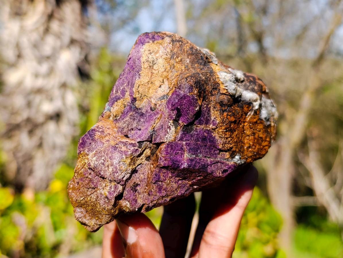 Natural Metallic Purpurite Cobbed Specimens x 3 From Erongo, Namibia - Toprock Gemstones and Minerals 