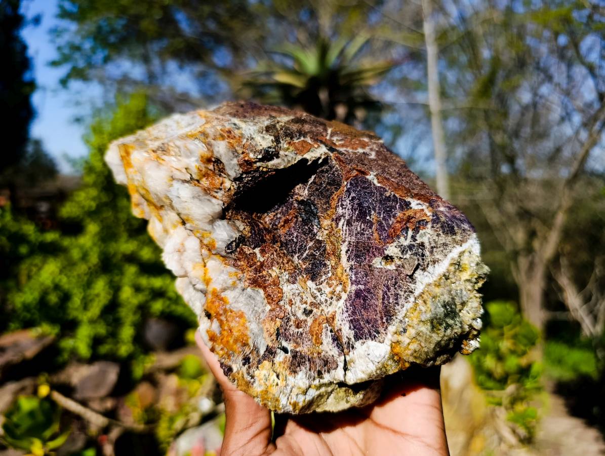 Natural Metallic Purpurite Cobbed Specimens x 3 From Erongo, Namibia - Toprock Gemstones and Minerals 