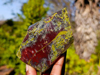 Polished Dragon Bloodstone Points x 4 From Tshipise, South Africa
