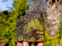 Polished Dragon Bloodstone Points x 4 From Tshipise, South Africa
