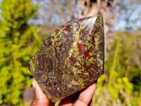 Polished Dragon Bloodstone Points x 4 From Tshipise, South Africa