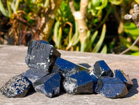 Natural Schorl Black Tourmaline Specimens x 35 From Namibia