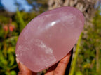 Polished Rose Quartz Standing Free Forms x 2 From Madagascar - Toprock Gemstones and Minerals 