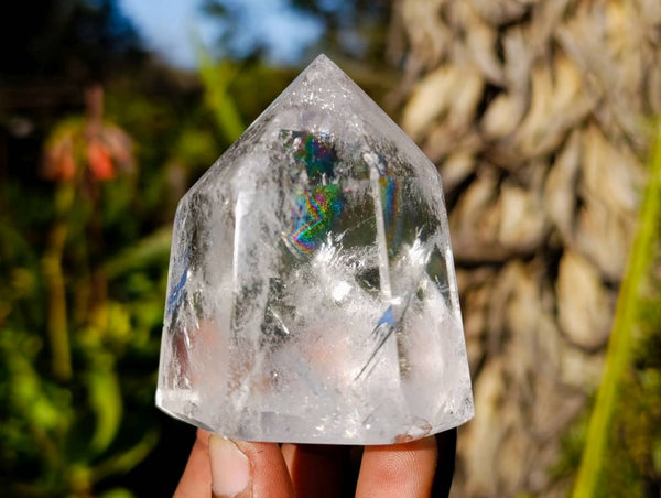 Polished Clear Quartz Crystals x 6 From Madagascar