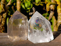 Polished Clear Quartz Crystals x 6 From Madagascar - Toprock Gemstones and Minerals 