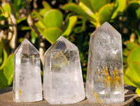 Polished Clear Quartz Crystals x 6 From Madagascar - Toprock Gemstones and Minerals 
