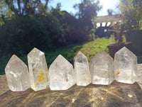 Polished Clear Quartz Crystals x 6 From Madagascar - Toprock Gemstones and Minerals 