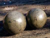 Polished Pharaoh Stone Spheres x 6 From Zimbabwe