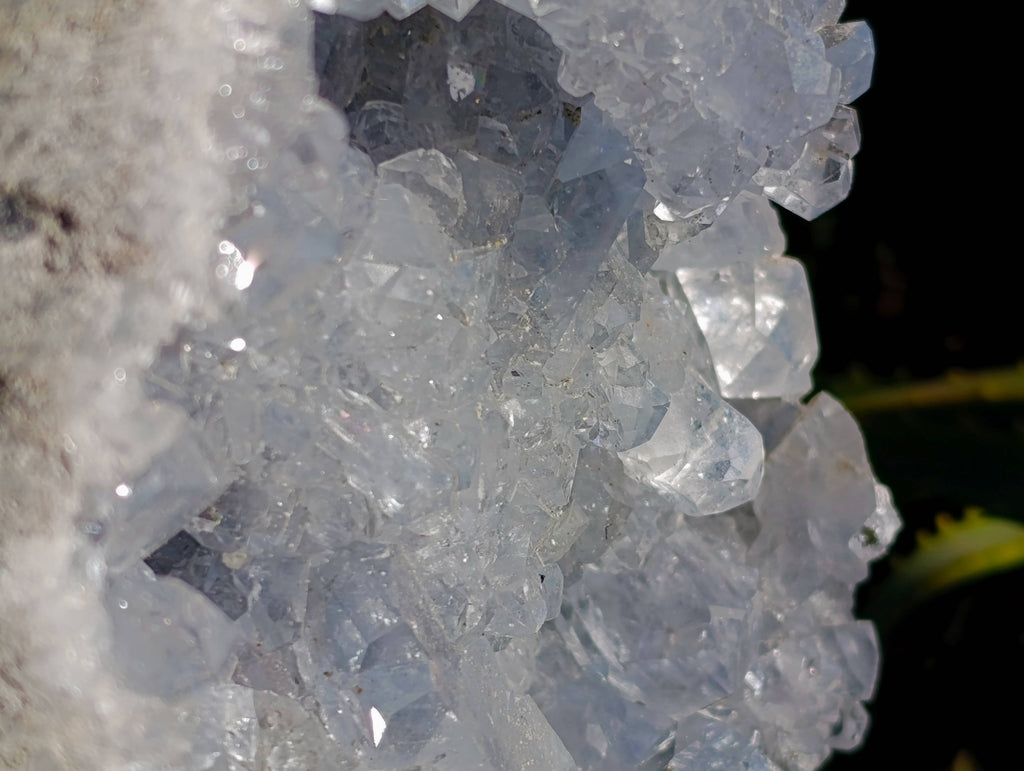 Natural Celestite Standing Free Form x 1 From Sakoany, Madagascar - Toprock Gemstones and Minerals 
