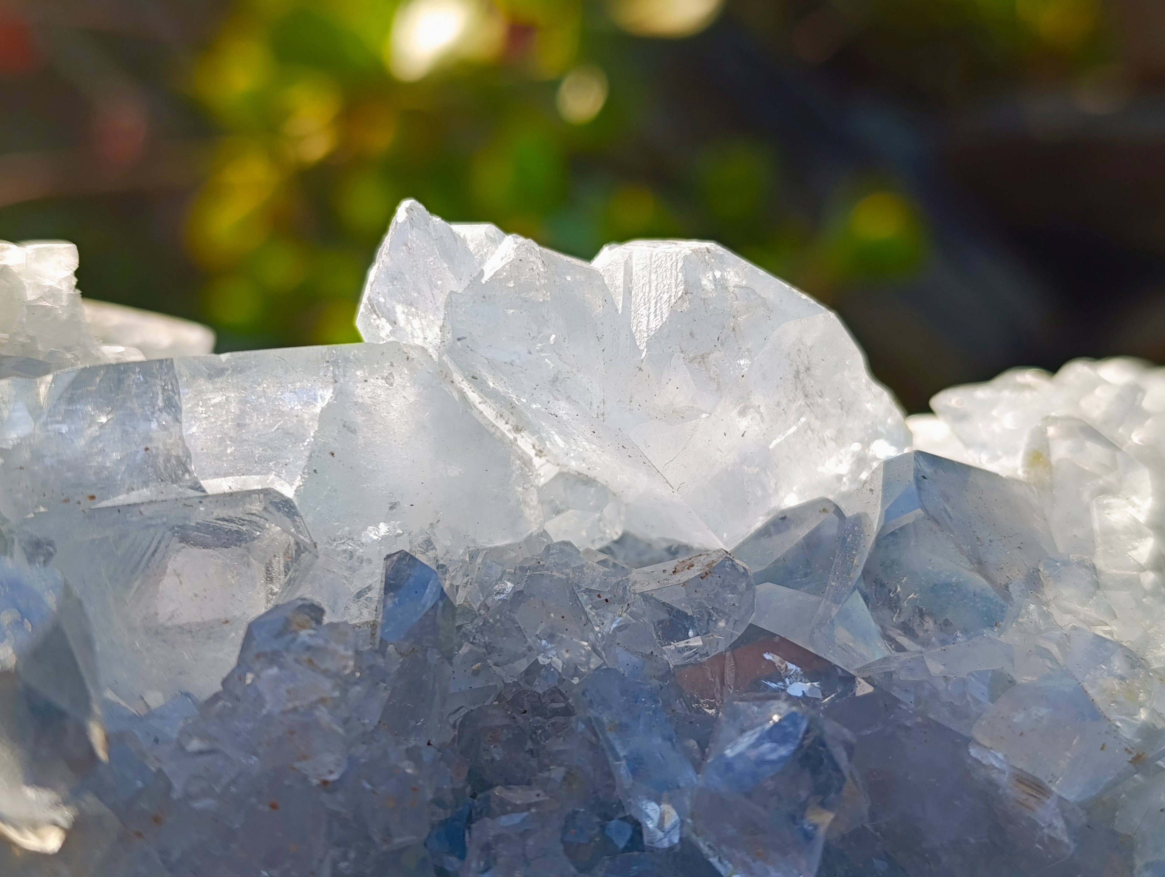 Natural Celestite Standing Free Form x 1 From Sakoany, Madagascar - Toprock Gemstones and Minerals 