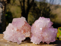 Natural Amethyst Spirit Quartz Clusters x 6 From Boekenhouthoek, South Africa