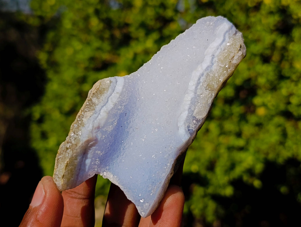 Natural Blue Lace Agate Geode Specimens x 12 From Malawi - Toprock Gemstones and Minerals 