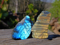 Polished On One Side Labradorite x 35 From Tulear, Madagascar - Toprock Gemstones and Minerals 