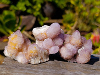 Natural Amethyst Spirit Quartz Clusters x 20 From Boekenhouthoek, South Africa