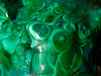 Hand Made Flower Banded Malachite Elephant Carving x 1 From Congo