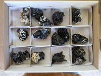 Natural Schorl Black Tourmaline Specimens x 16 From Erongo, Namibia