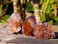 Natural Amethyst Spirit Quartz Clusters x 20 From Boekenhouthoek, South Africa