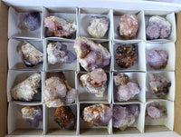 Natural Amethyst Spirit Quartz Clusters x 20 From Boekenhouthoek, South Africa