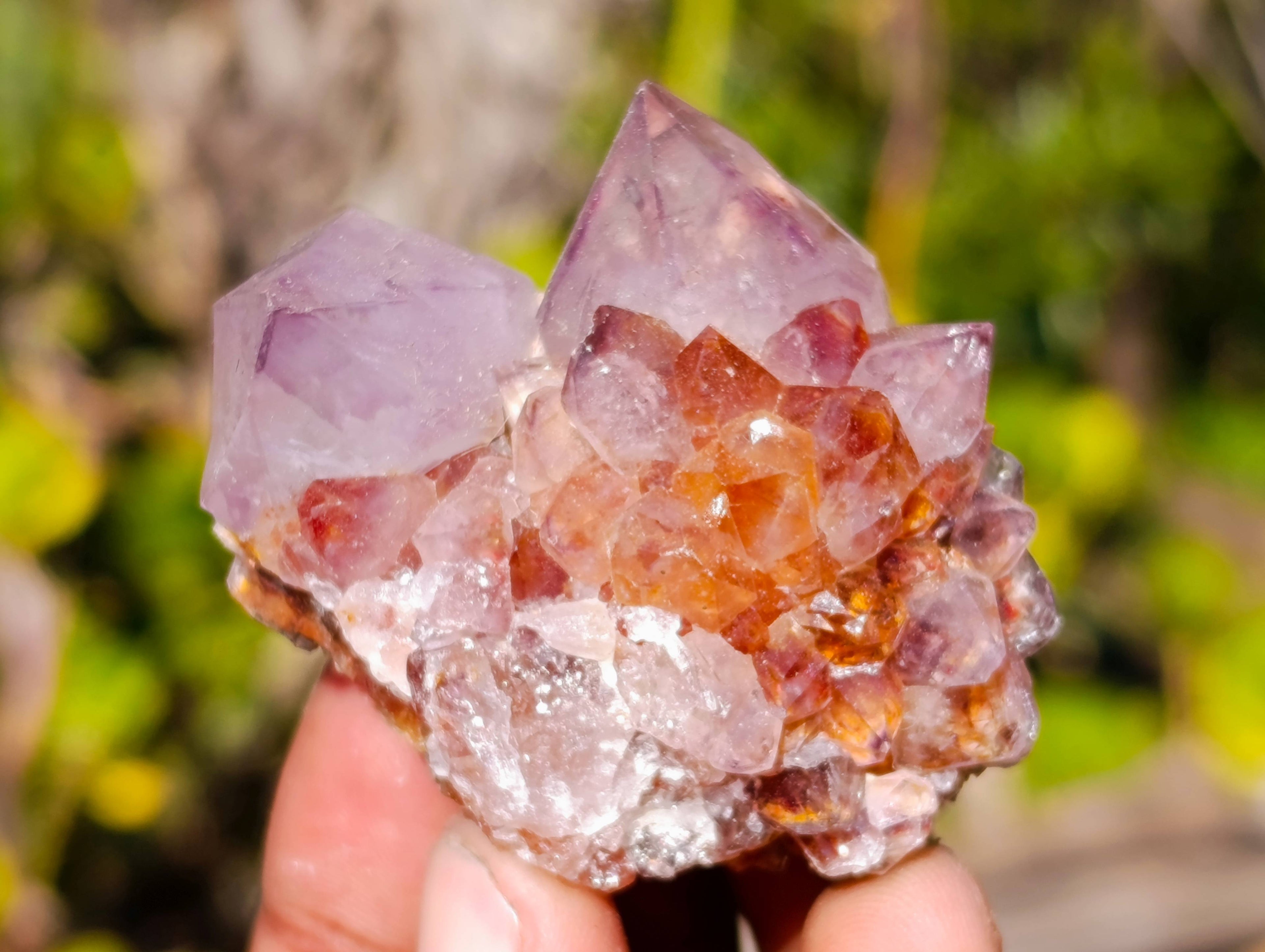 Natural Amethyst Spirit Quartz Clusters x 20 From Boekenhouthoek, South Africa - Toprock Gemstones and Minerals 