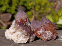 Natural Amethyst Spirit Quartz Clusters x 20 From Boekenhouthoek, South Africa