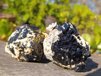 Natural Schorl Black Tourmaline Specimens x 6 From Erongo, Namibia