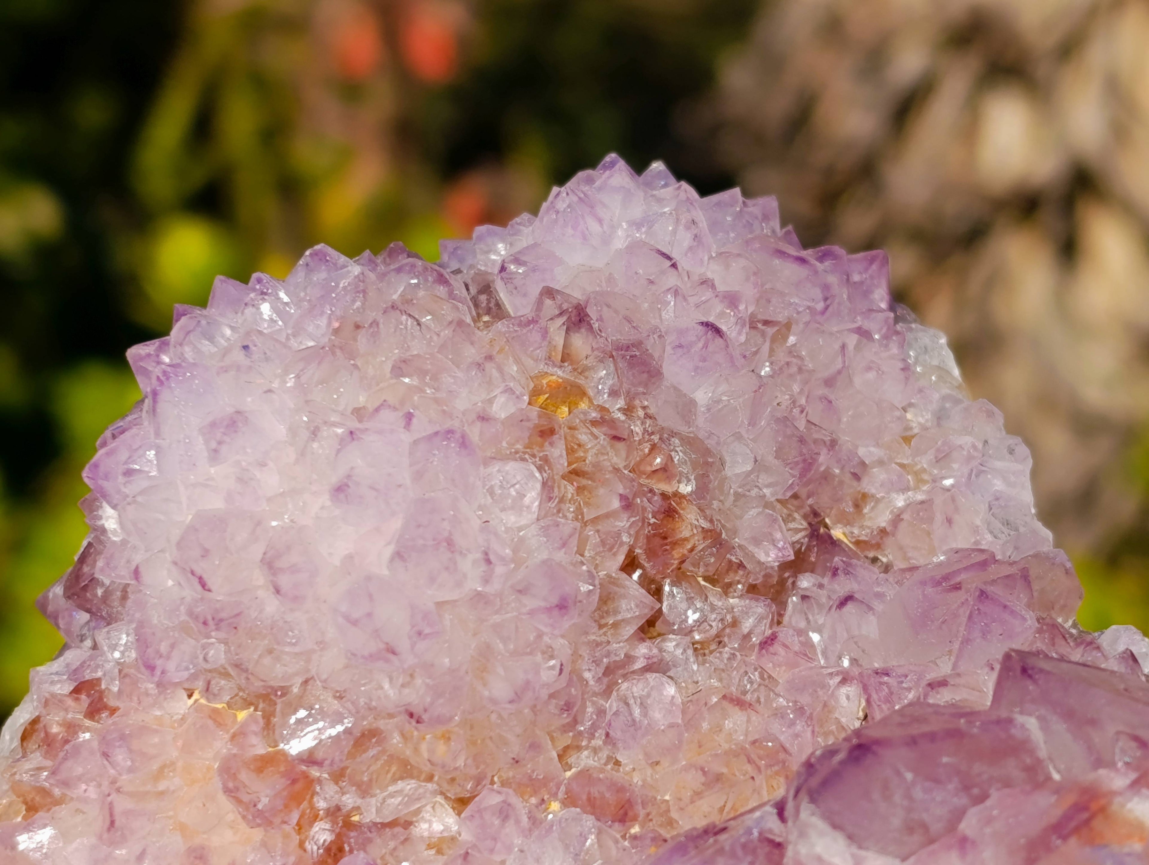 Natural Amethyst Spirit Quartz Clusters x 2 From Boekenhouthoek, South Africa - Toprock Gemstones and Minerals 