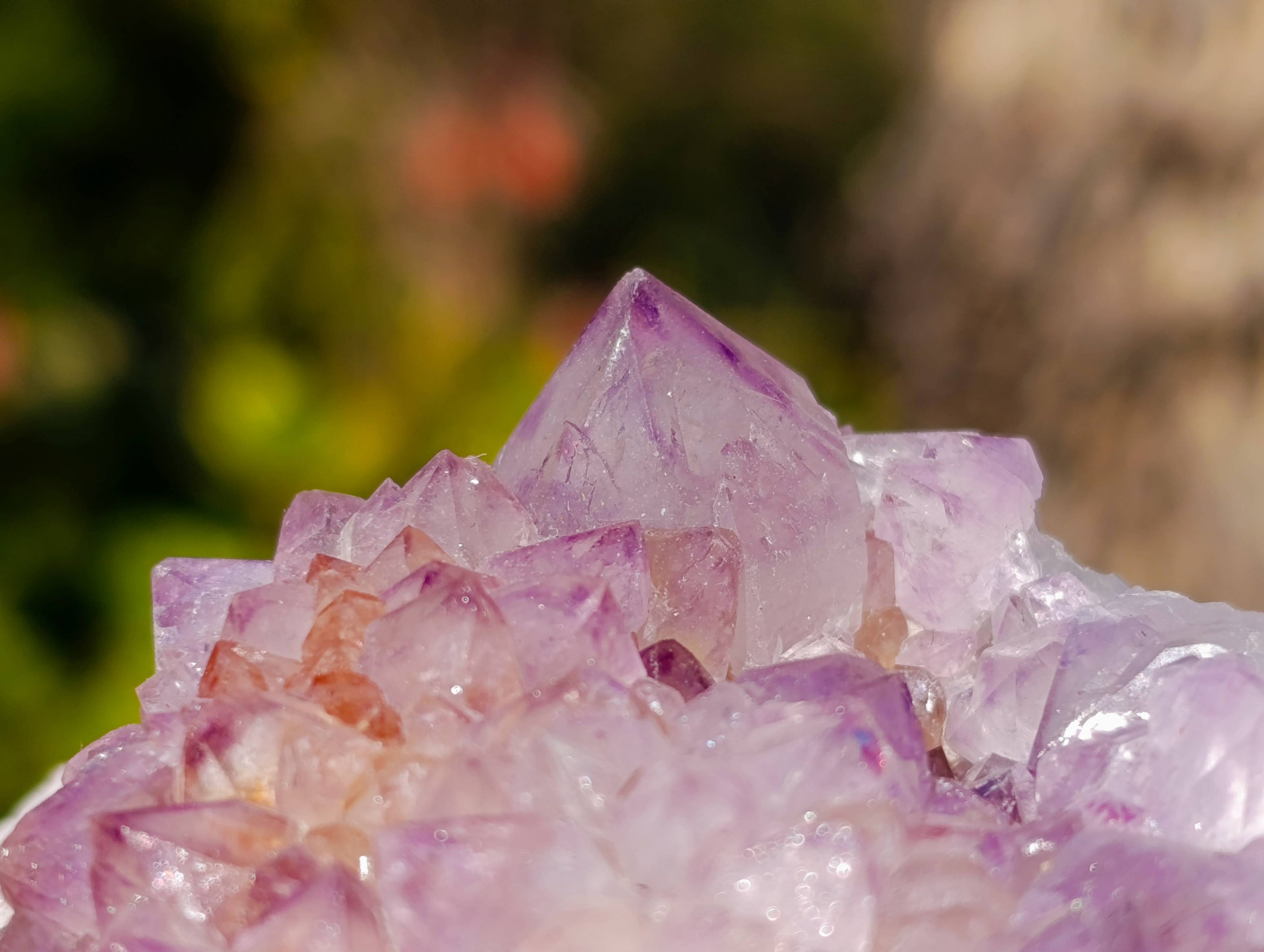 Natural Amethyst Spirit Quartz Clusters x 2 From Boekenhouthoek, South Africa - Toprock Gemstones and Minerals 