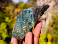 Polished On One Side Labradorite x 24 From Tulear, Madagascar - Toprock Gemstones and Minerals 
