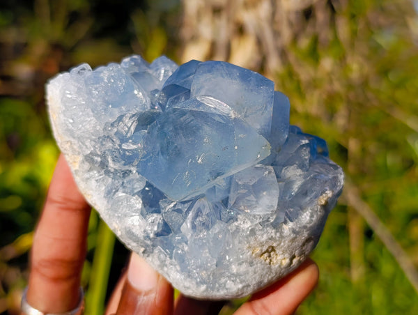 Natural Celestite Specimens x 3 From Sakoany, Madagascar
