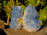 Natural Celestite Specimens x 3 From Sakoany, Madagascar