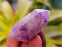 Polished Window Amethyst Crystals x 9 From Madagascar - Toprock Gemstones and Minerals 