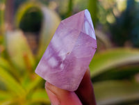 Polished Window Amethyst Crystals x 9 From Madagascar - Toprock Gemstones and Minerals 