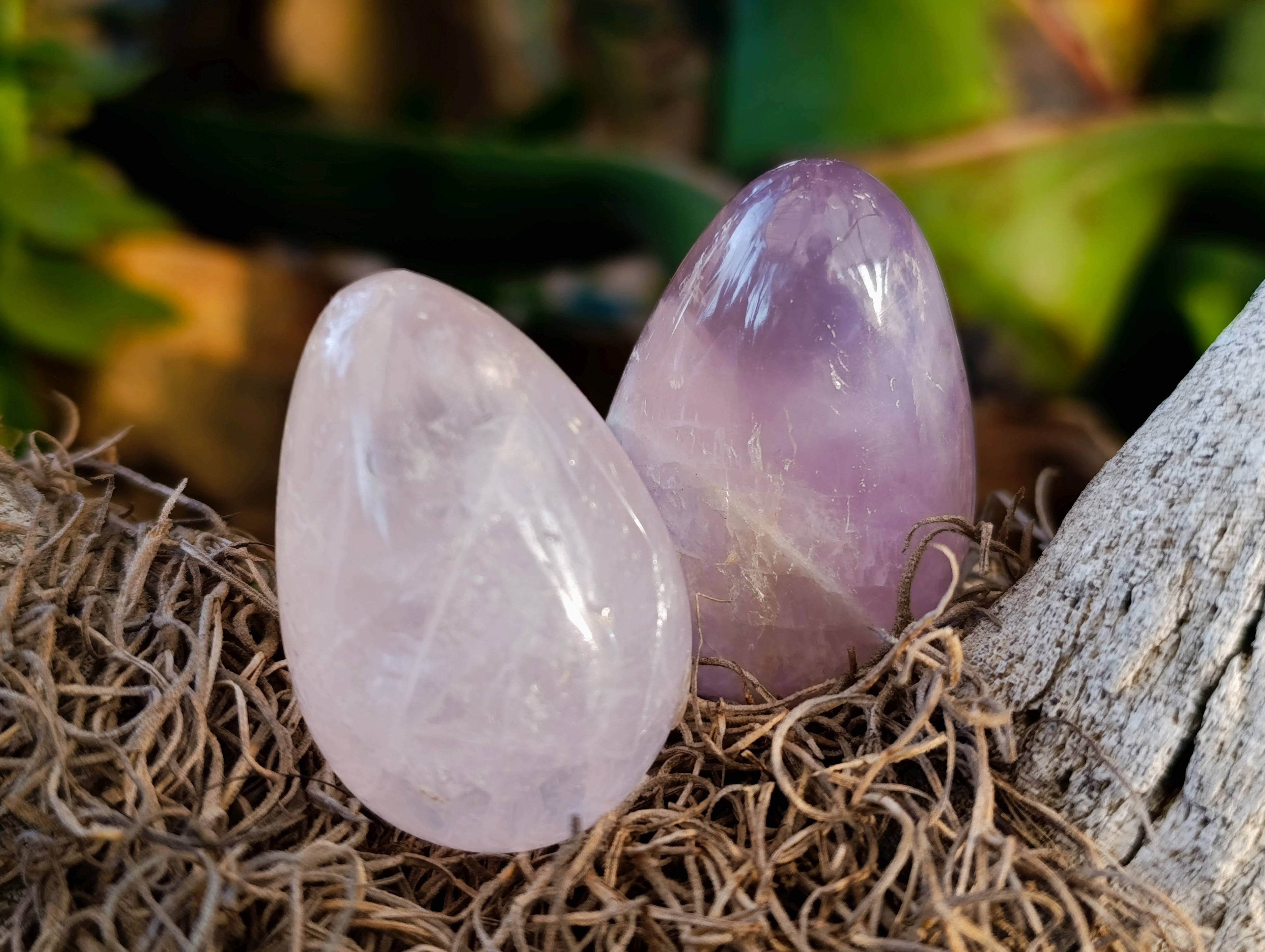 Polished Rose Quartz Eggs x 20 From Madagascar - Toprock Gemstones and Minerals 