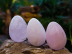 Polished Rose Quartz Eggs x 20 From Madagascar - Toprock Gemstones and Minerals 