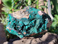Natural Crystalline Malachite Specimens x 3 From Congo
