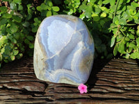 Polished Blue Lace Agate Standing Free Form x 1 From Malawi