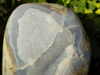 Polished Blue Lace Agate Standing Free Form x 1 From Malawi