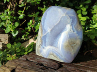 Polished Blue Lace Agate Standing Free Form x 1 From Malawi