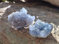 Natural Celestite Specimens x 20 From Sakoany, Madagascar